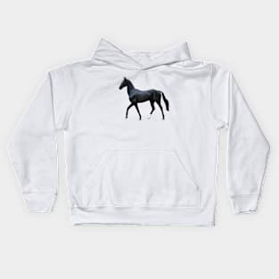 Black Akhal-Teke (Ochre) Kids Hoodie